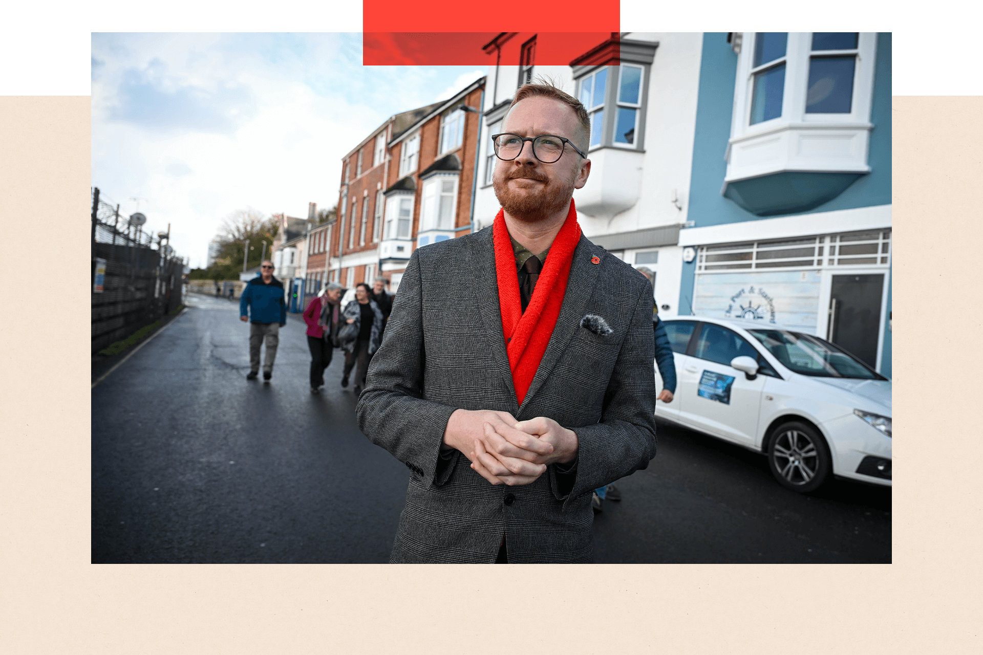 Lloyd Russell-Moyle standing in the street