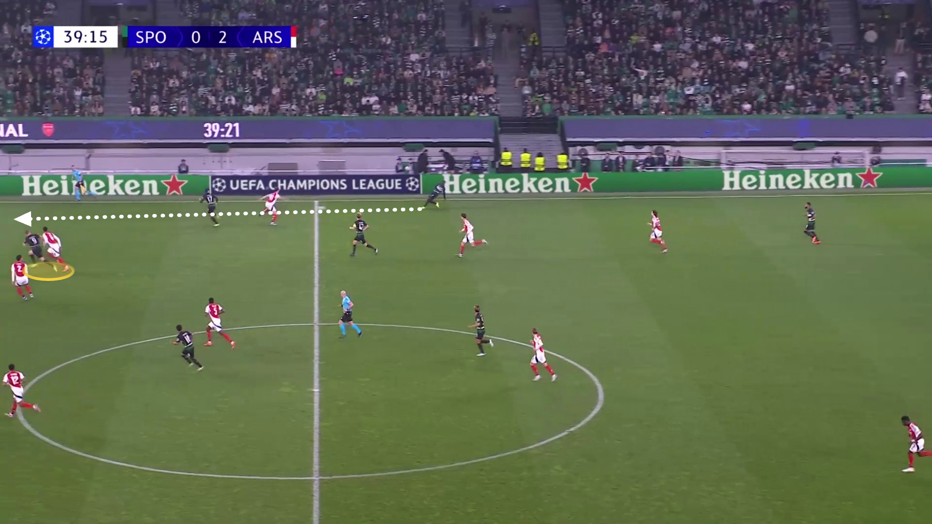 Geovany Quenda often played passes in behind and once the ball was under control, Gyokeres' pace and endurance allowed him to carry the ball into crossing or shooting positions