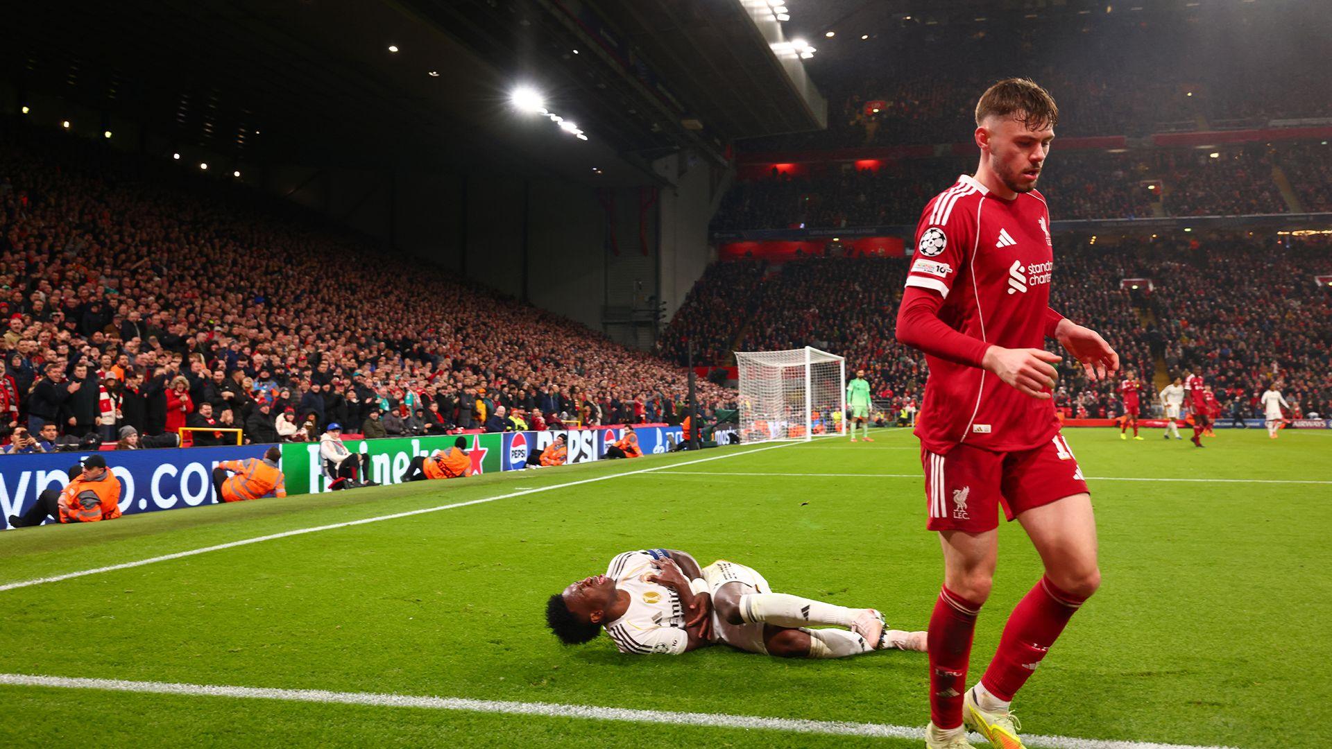 Conor Bradley and Vinicius Jr