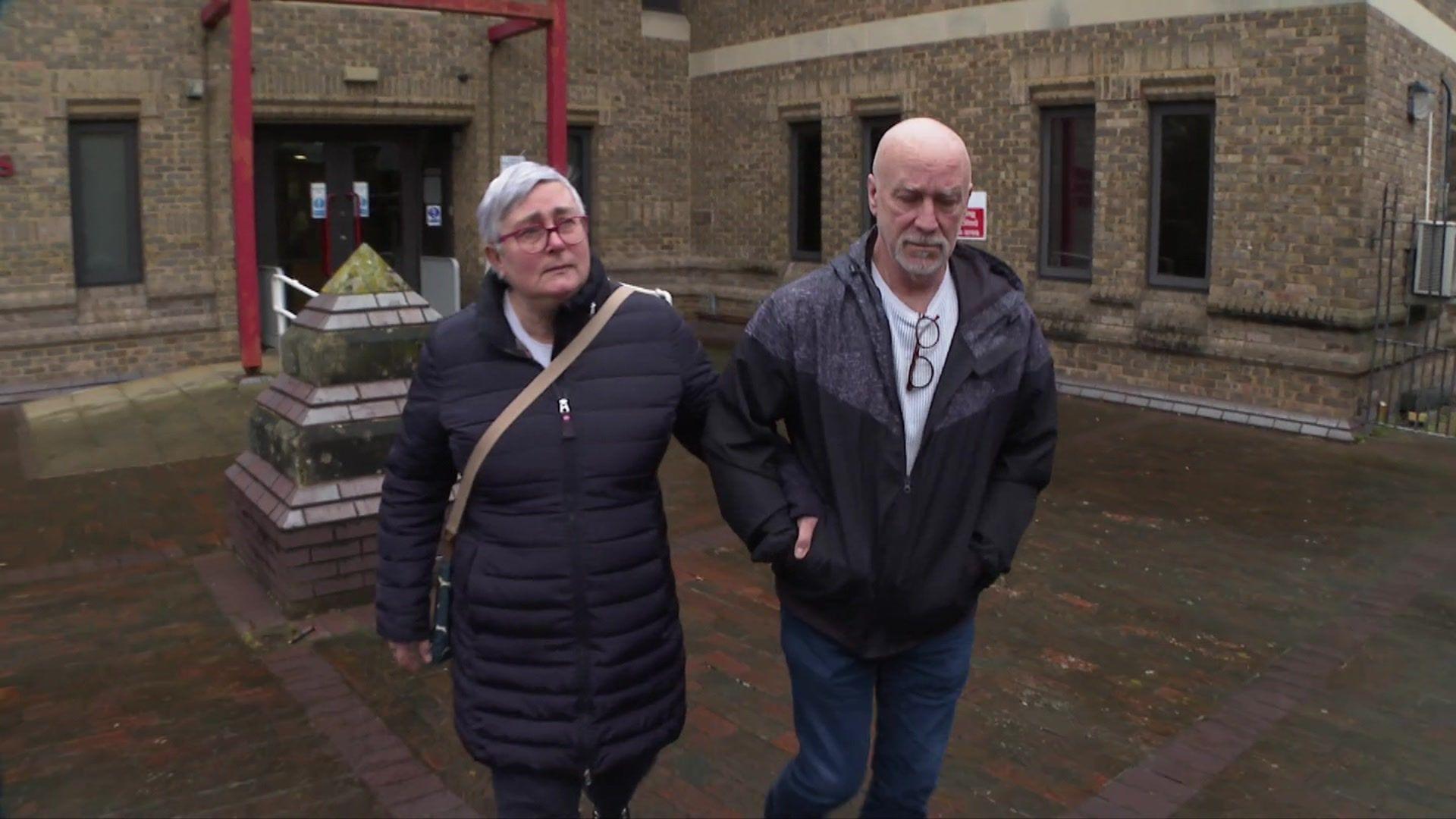 Vivienne Groom with her husband, Geoff Groom