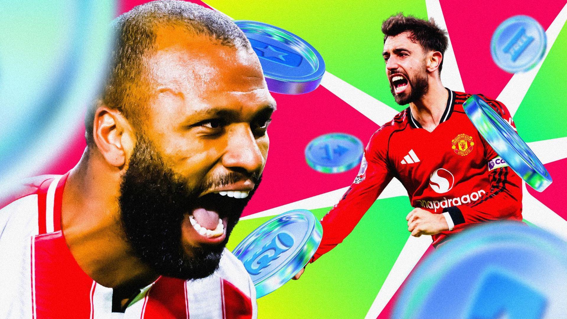 Article ranking each team's FPL assets, illustrated by pictures of Igor Thiago and Bruno Fernandes