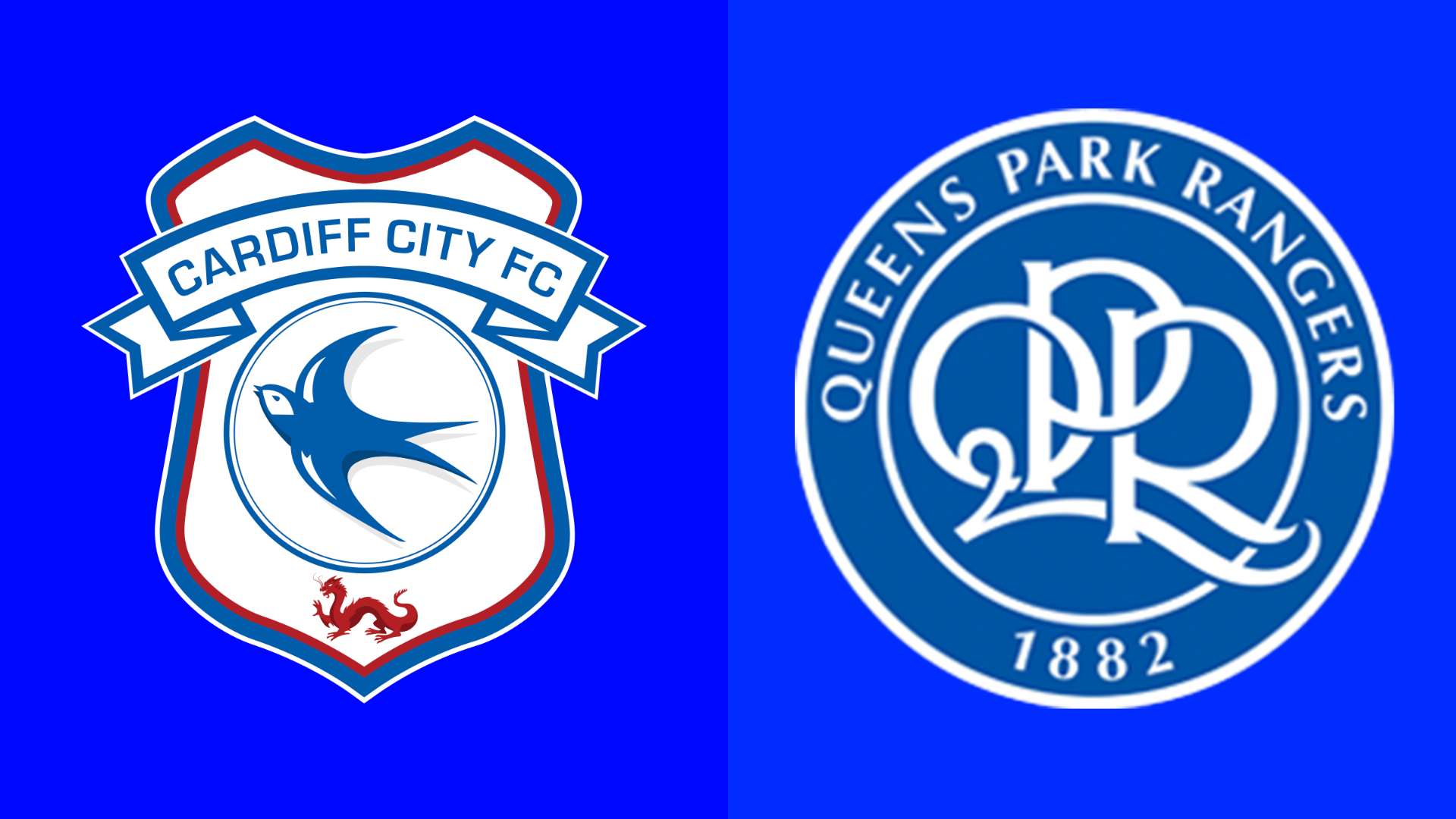 Cardiff City and QPR badges