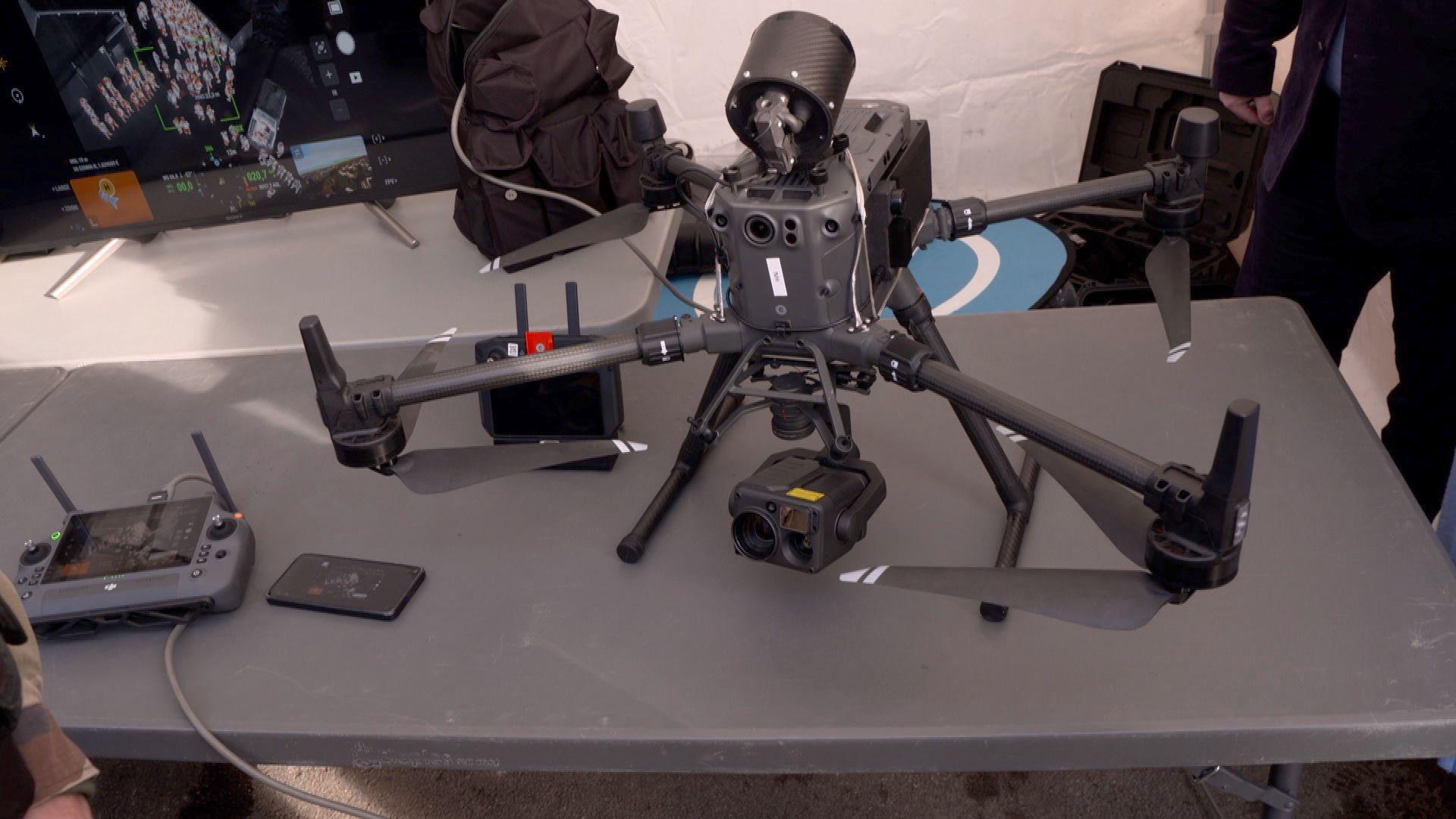 A drone used to spot people smugglers in France