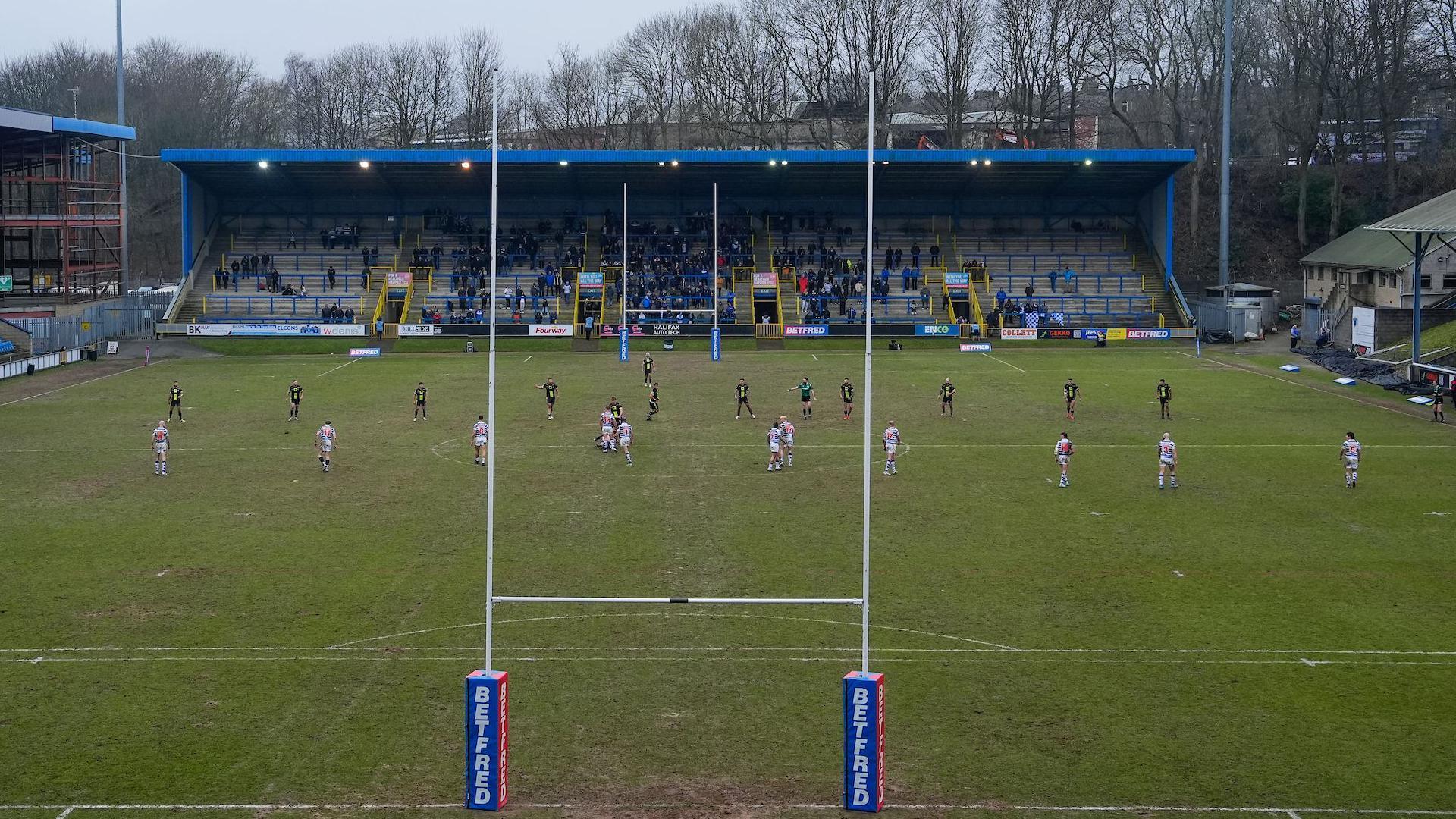 A general view of Halifax Panthers' The Shay