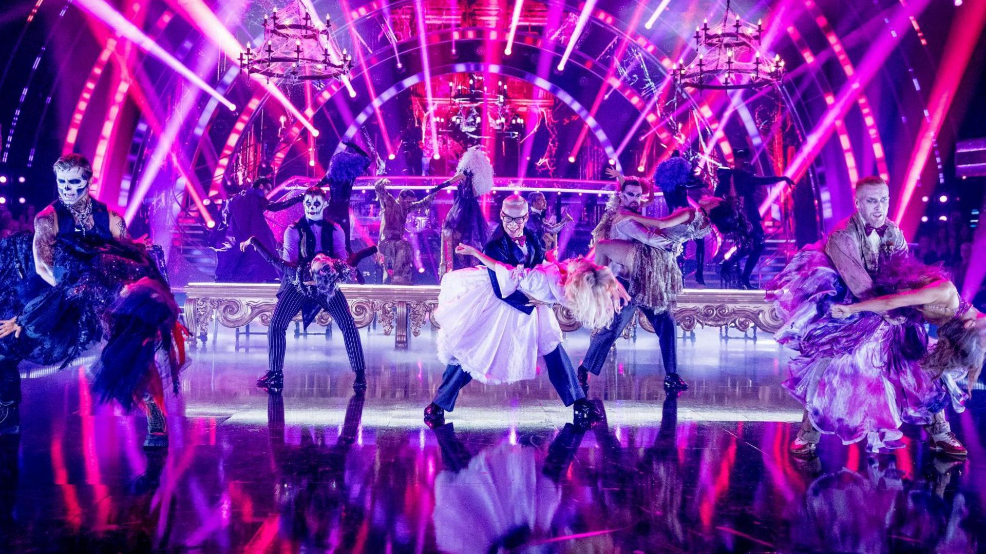 The Strictly Come Dancing 2025 Professional Dancers doing a Halloween dance
