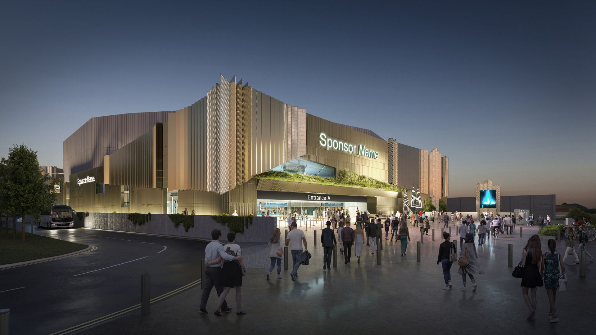 An artist's impression of the new arena