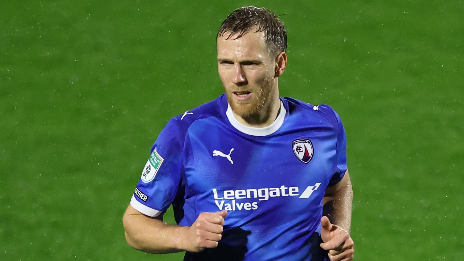 Jamie Grimes in action for Chesterfield