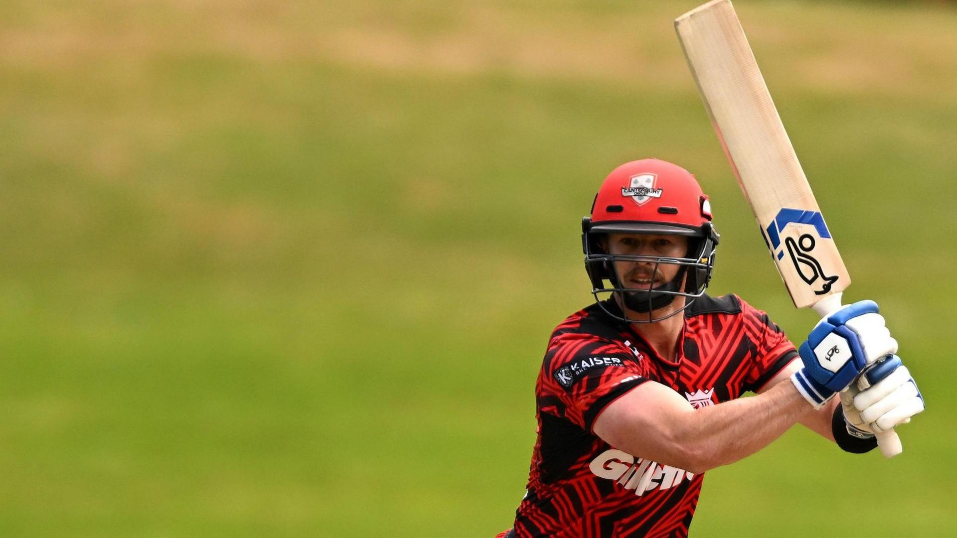 Cam Fletcher plays a shot for the Auckland Aces