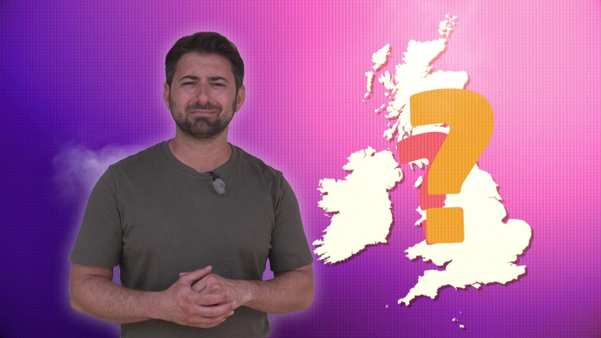 Ricky tries to present the weather