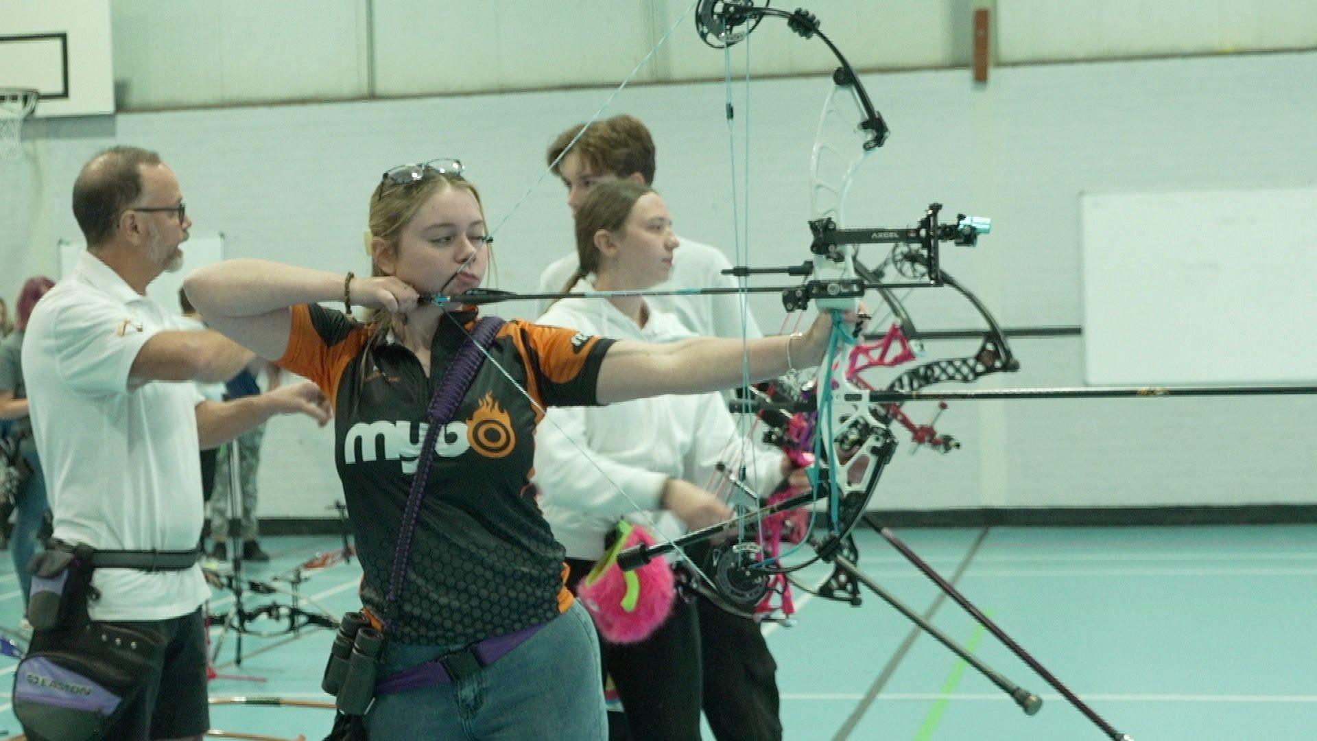 Mia McGuane started at Sittingbourne and recently won silver at the European Indoor Archery Championships in Croatia