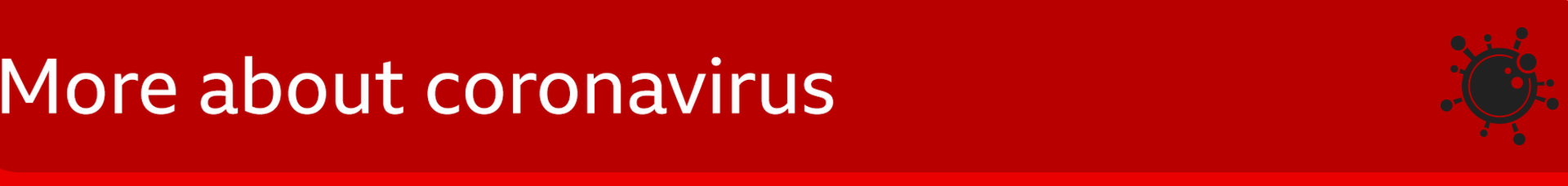 Banner image reading 'more about coronavirus'