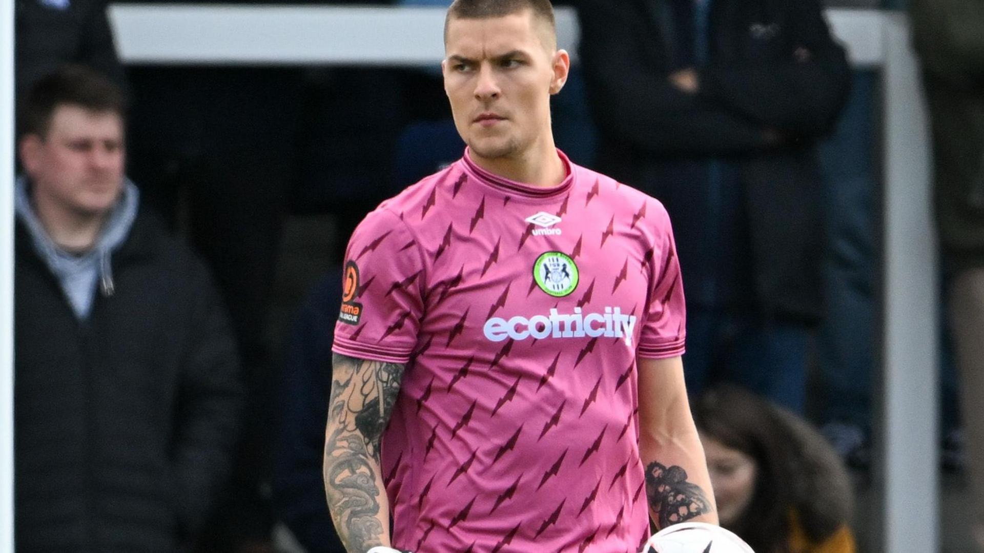 Ted Cann in action for Forest Green Rovers