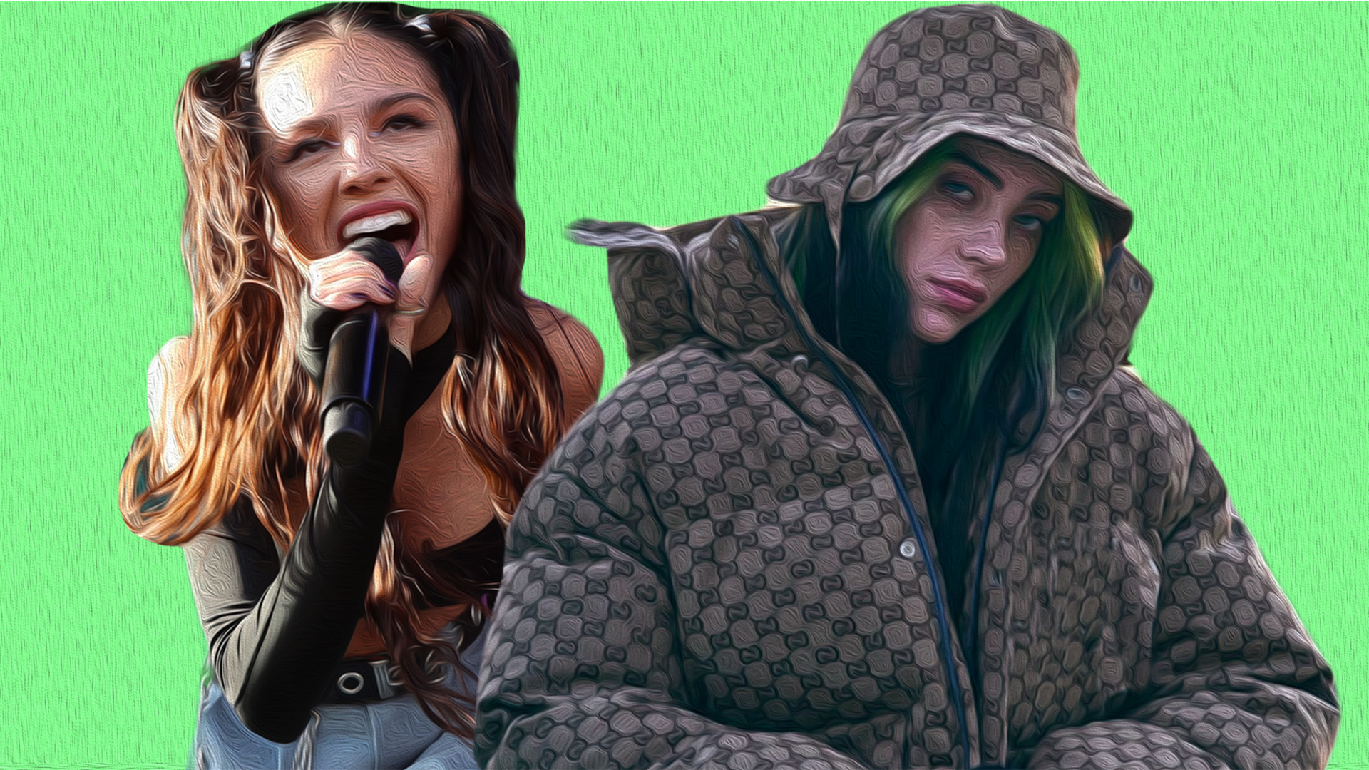 olivia rodrigo and billie eilish.