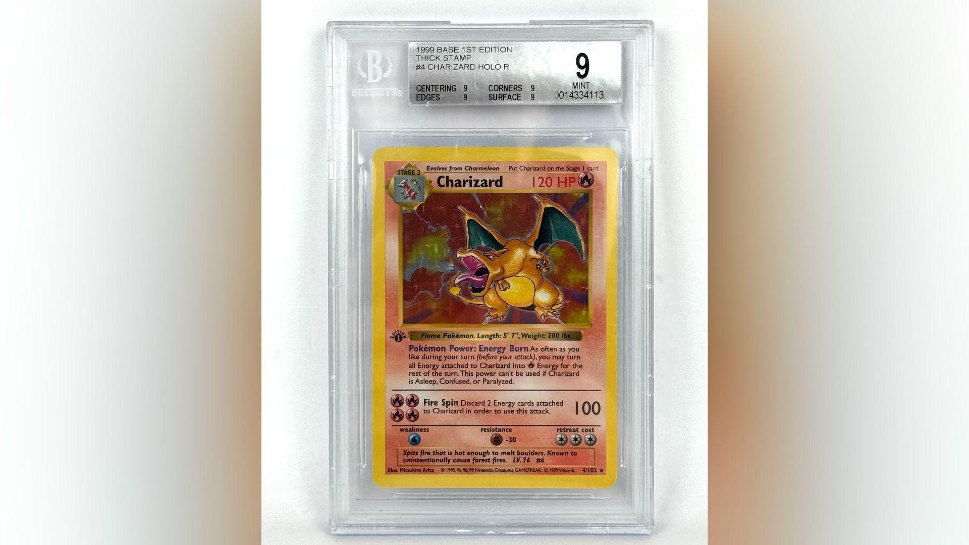 first edition charizard pokemon card price Gold Charizard 1st Edition Pokemon Card - Rare Collector Glossy Card