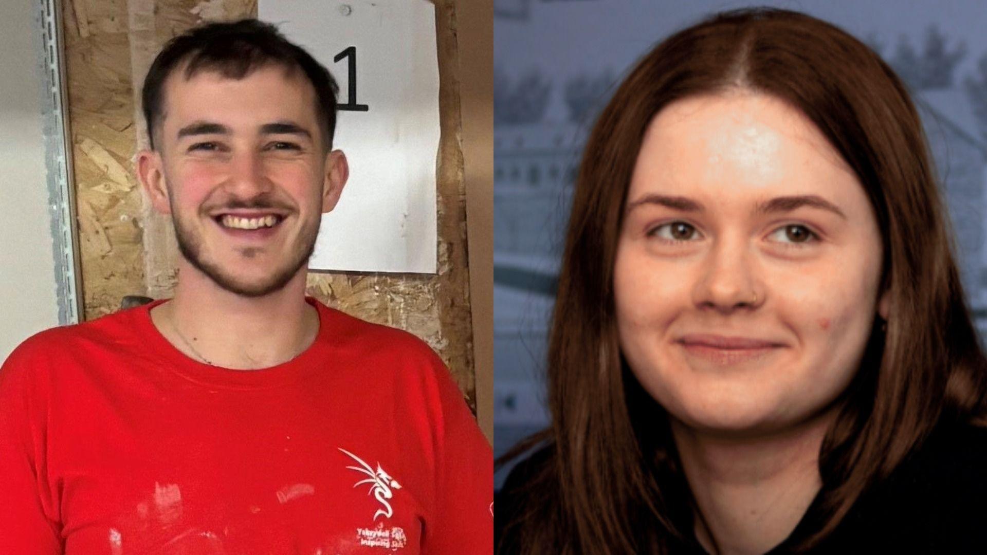 Ryan Jones ac Elain James