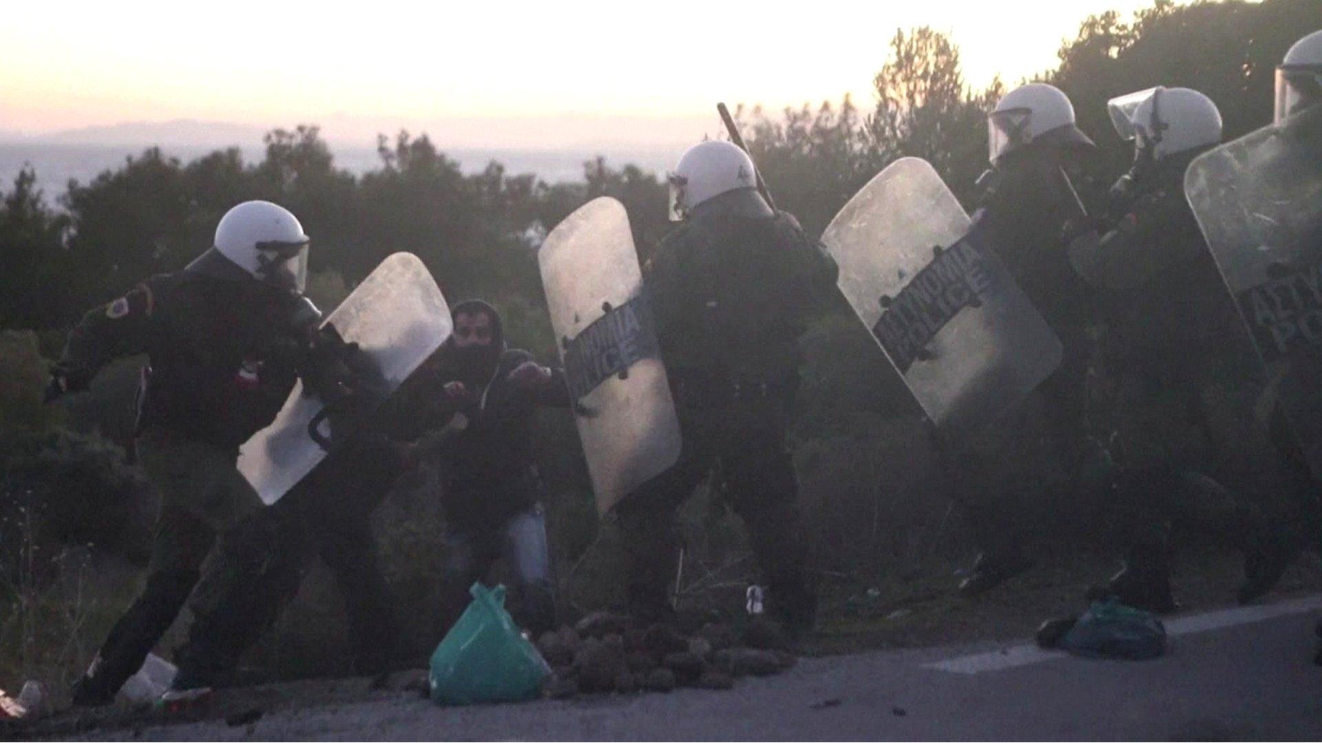 Riot police in Greece