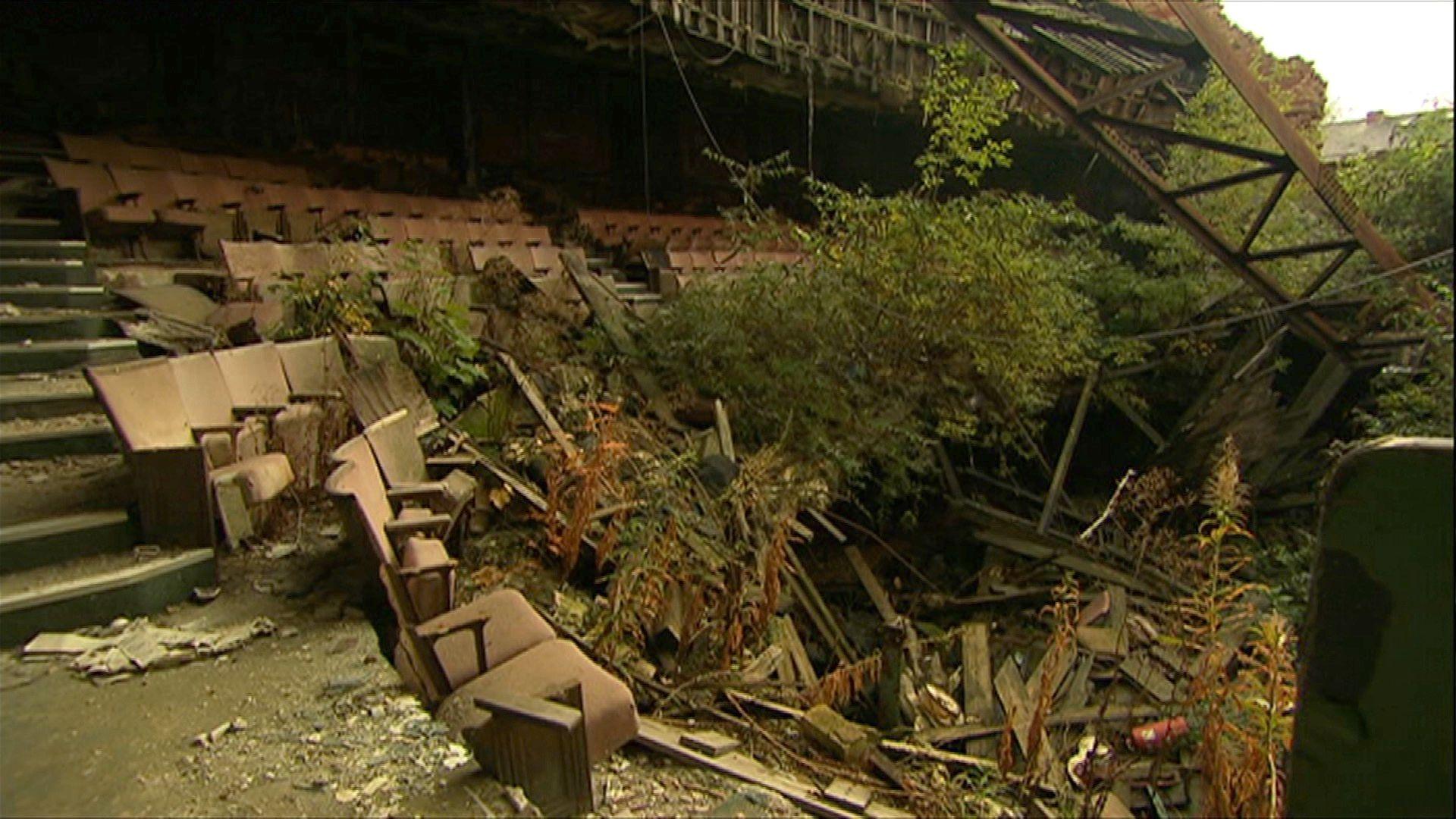 A picture showing inside the former Hippodrome