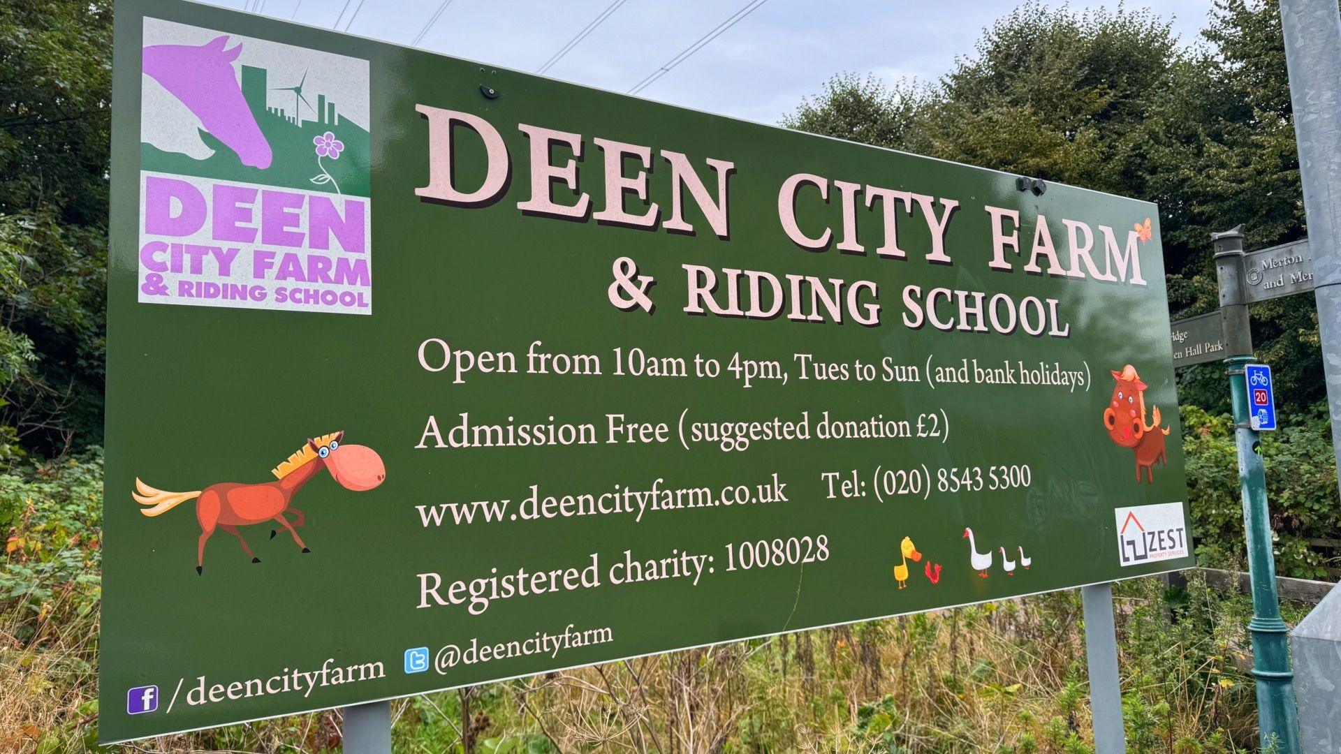 Exterior of Deen City Farm