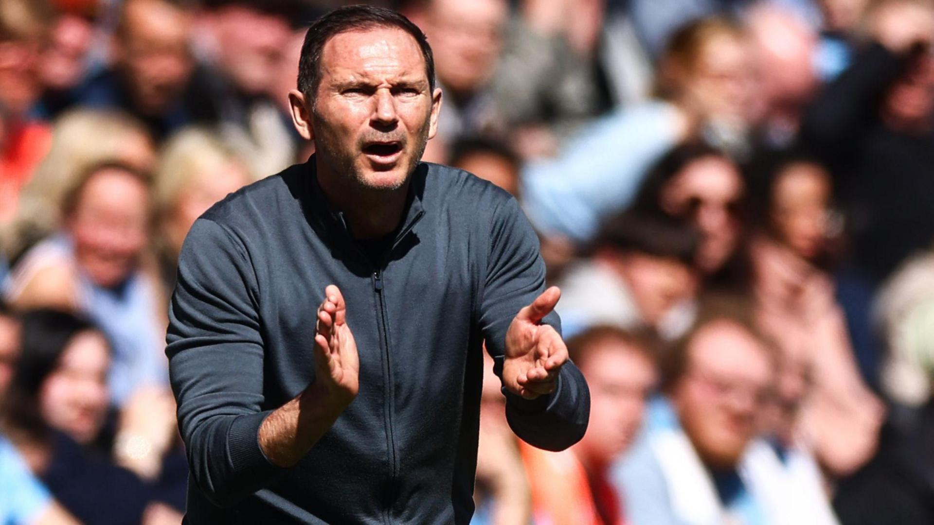 Coventry City boss Frank Lampard watches on during his side's 0-0 draw with Sheffield Wednesday