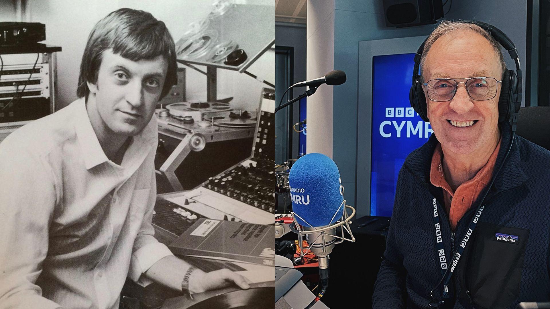 Richard Rees - llun du a gwyn o'r gorffennol a llun diweddar