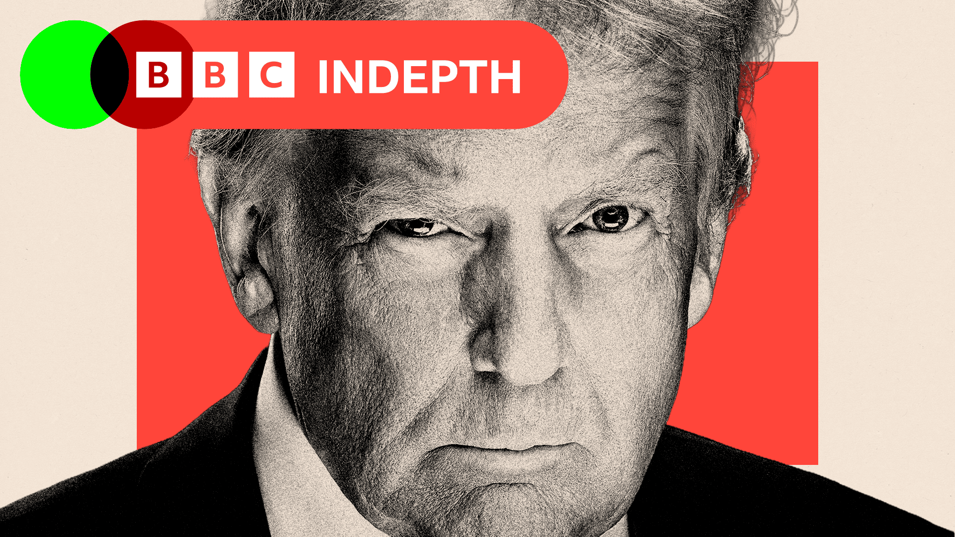 A treated image of Donald Trump