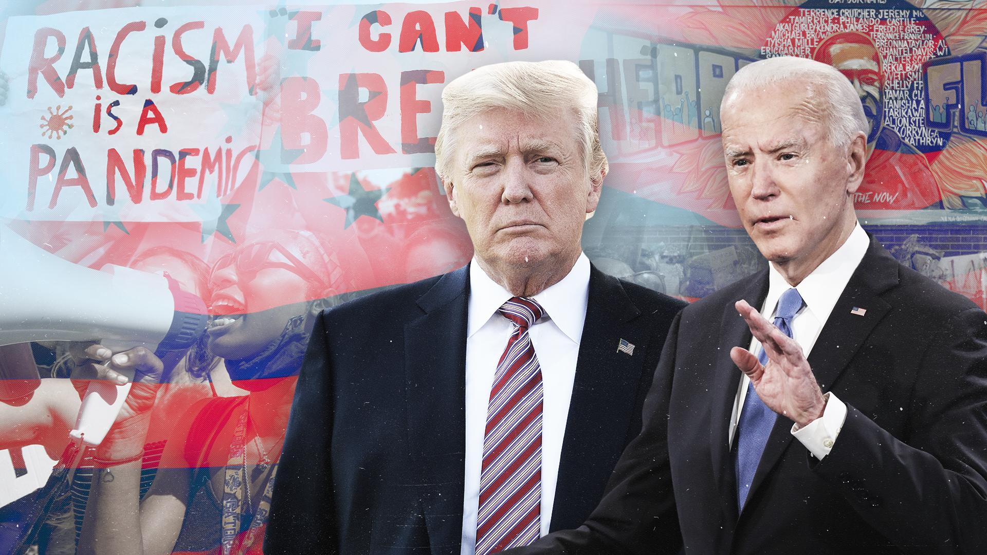 Black-Lives-Matter-Protest-signs-Donald-Trump-and-Joe-Biden.