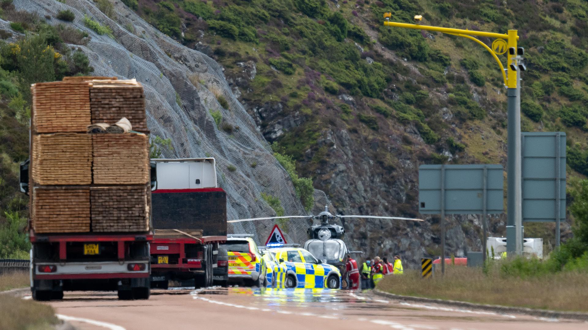 A9 crash site