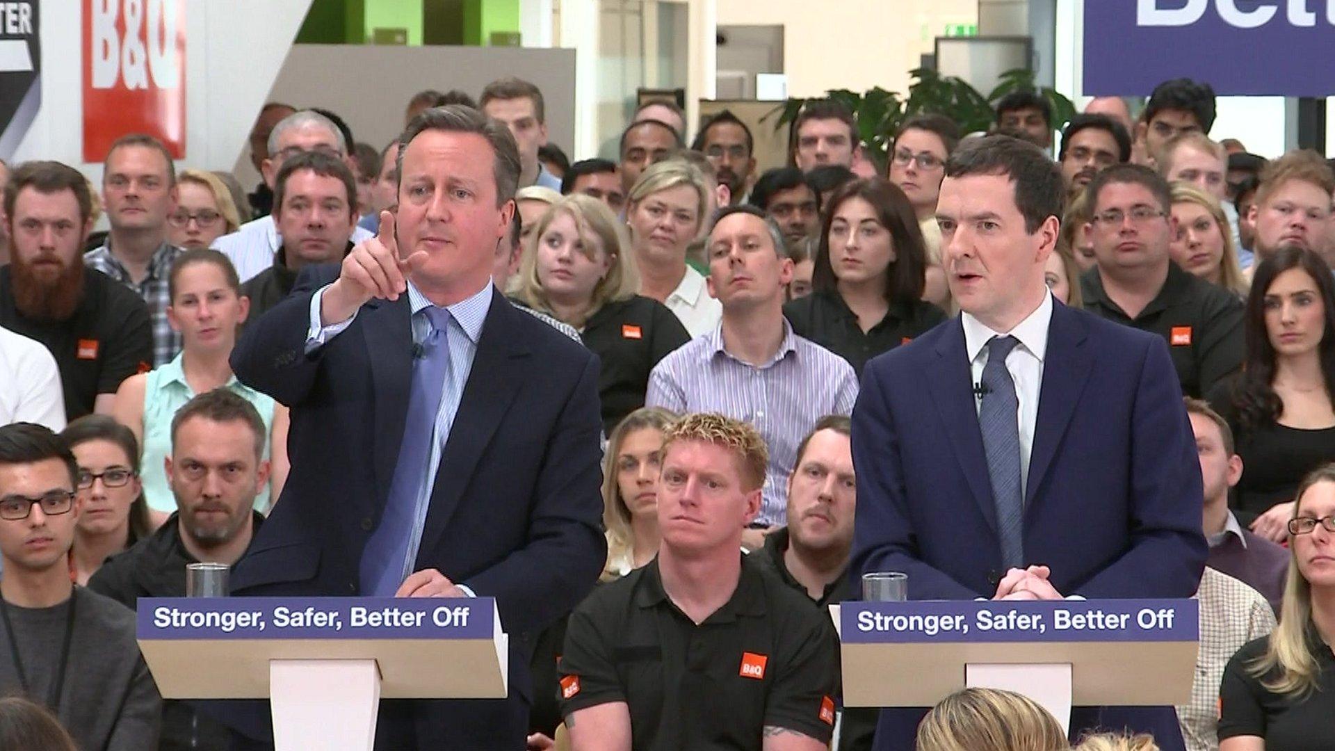 David Cameron and George Osborne