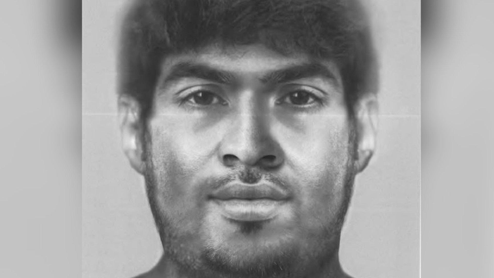 E-fit of a man killed on the M1. Northamptonshire Police are trying to identify him.