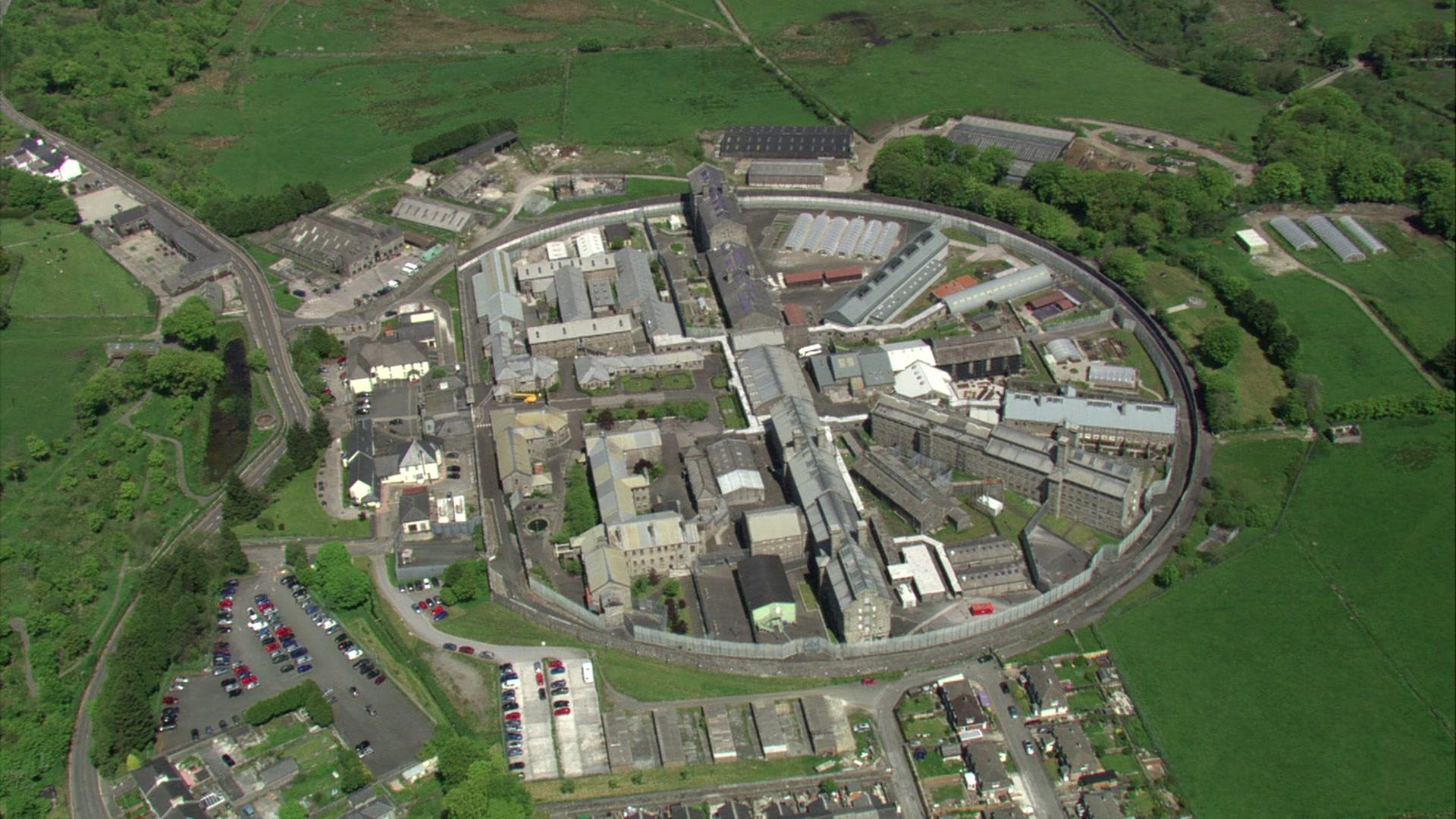 Dartmoor Prison seen from the air