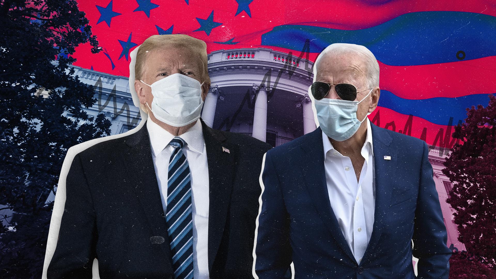 Donald-Trump-Joe-Biden-wearing-masks.