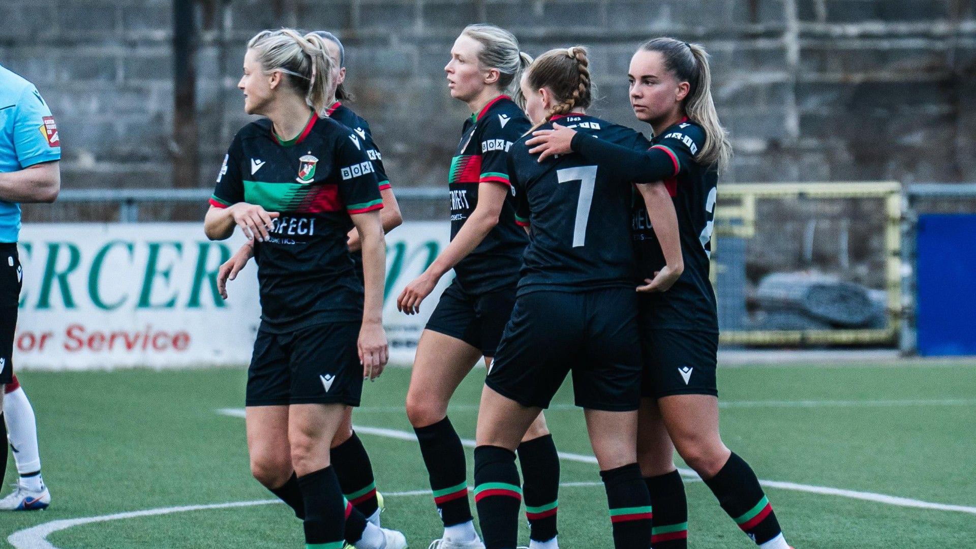 Glentoran celebrate