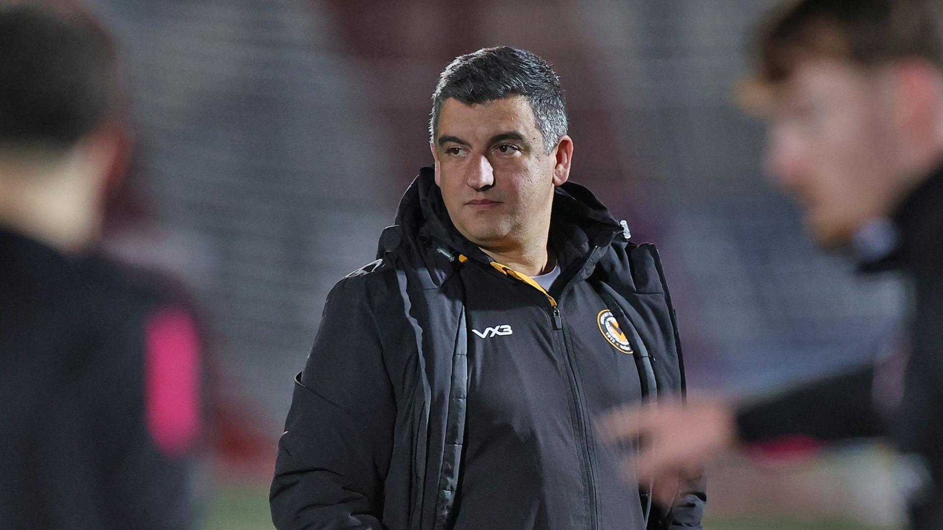 Newport County head coach Nelson Jardim
