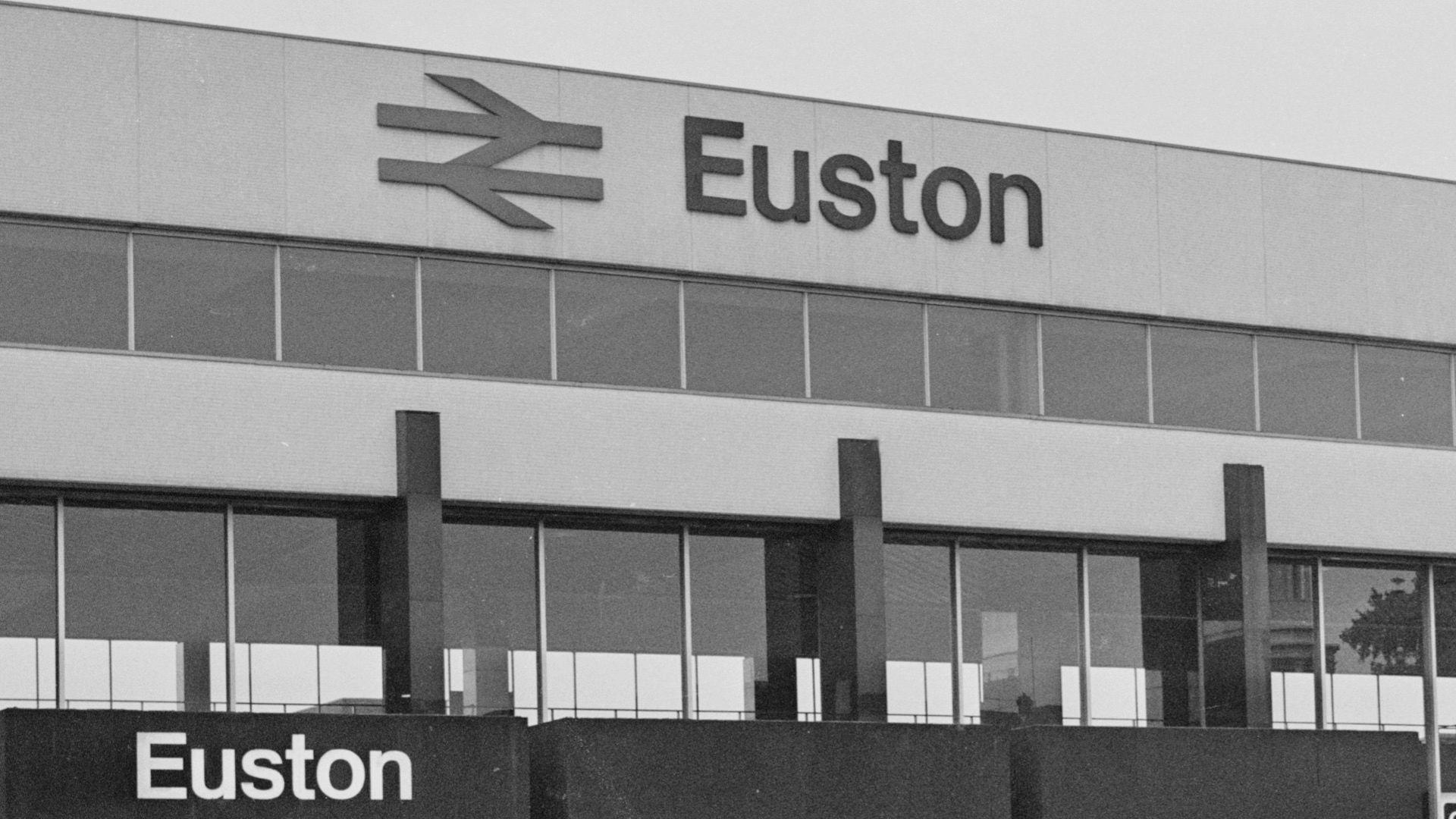 Exterior of Euston Station in 1969