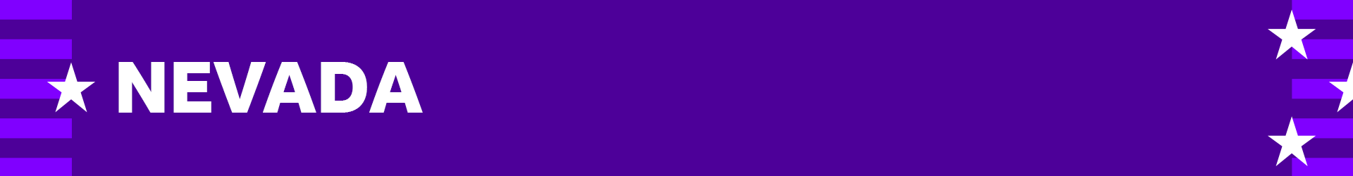 Purple banner denoting Nevada