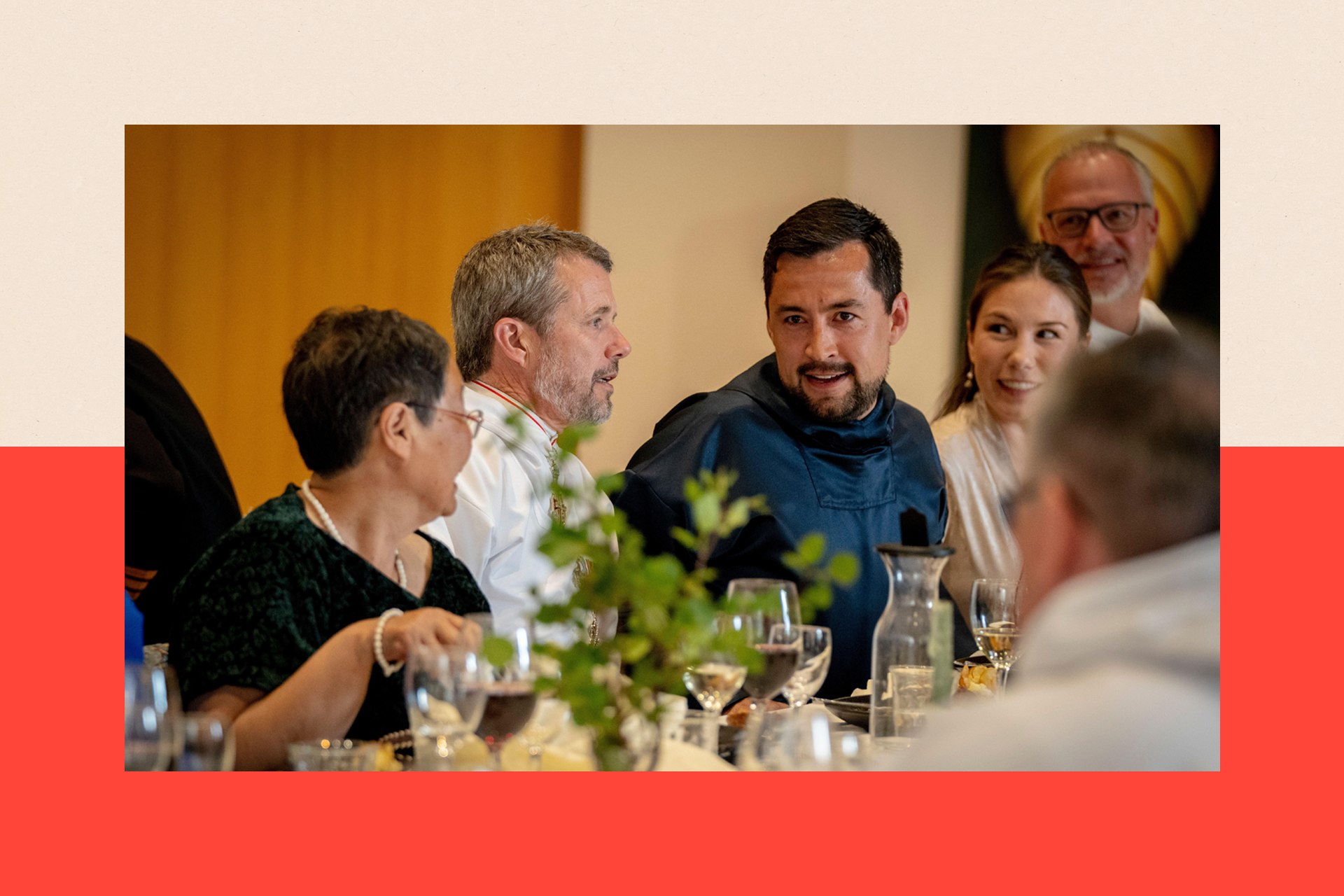 King Frederik X and Múte Egede dine together at an official dinner in Nuuk, Greenland