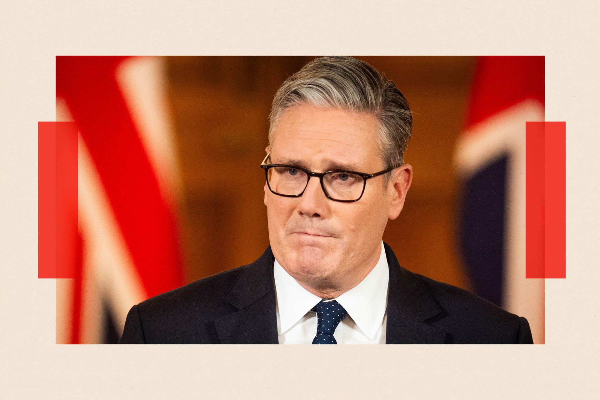 A close up shot of Sir Keir Starmer