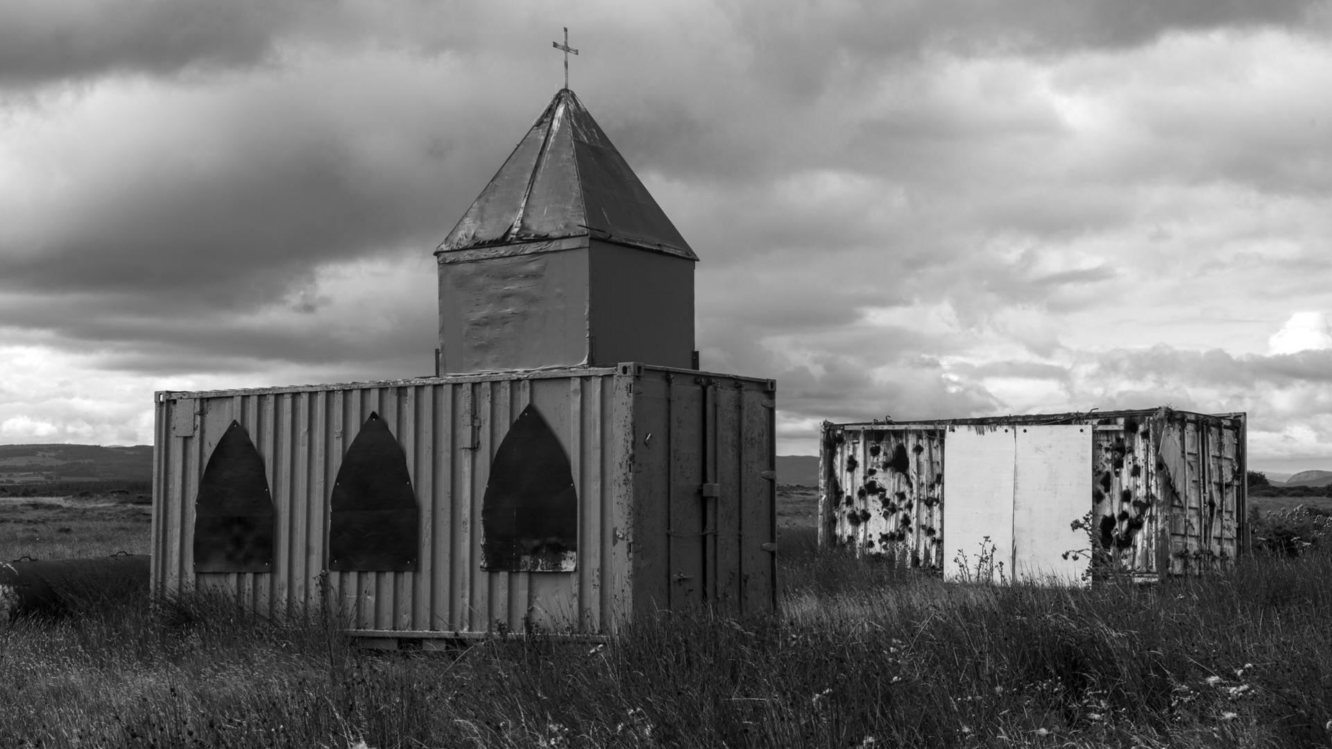 A dummy church at Tain weapons range