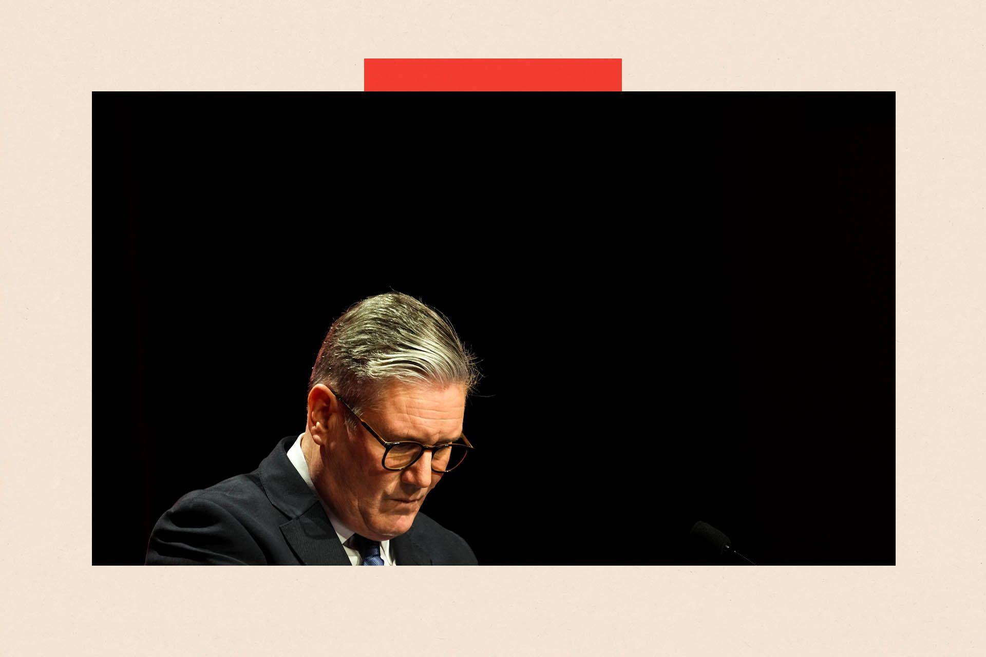 A close up shot of Keir Starmer