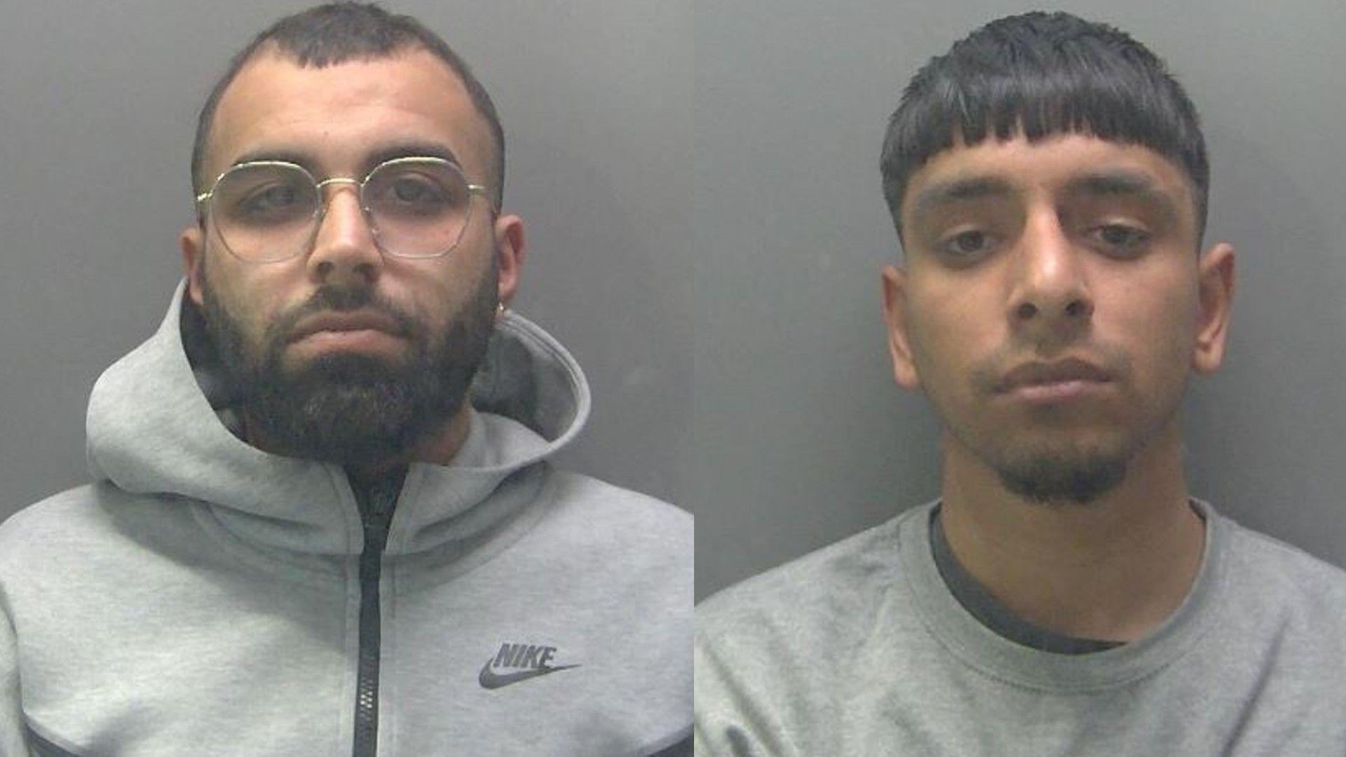 Custody pictures of Hussain and Nazir 