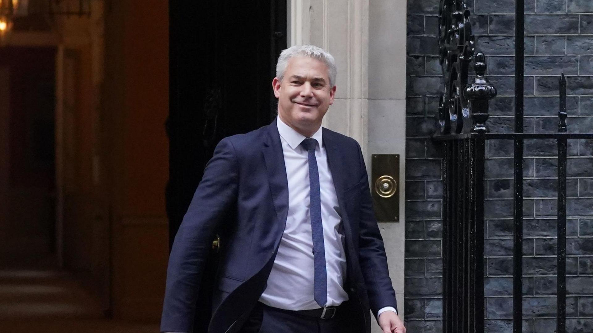 Steve Barclay leaving 10 Downing Street