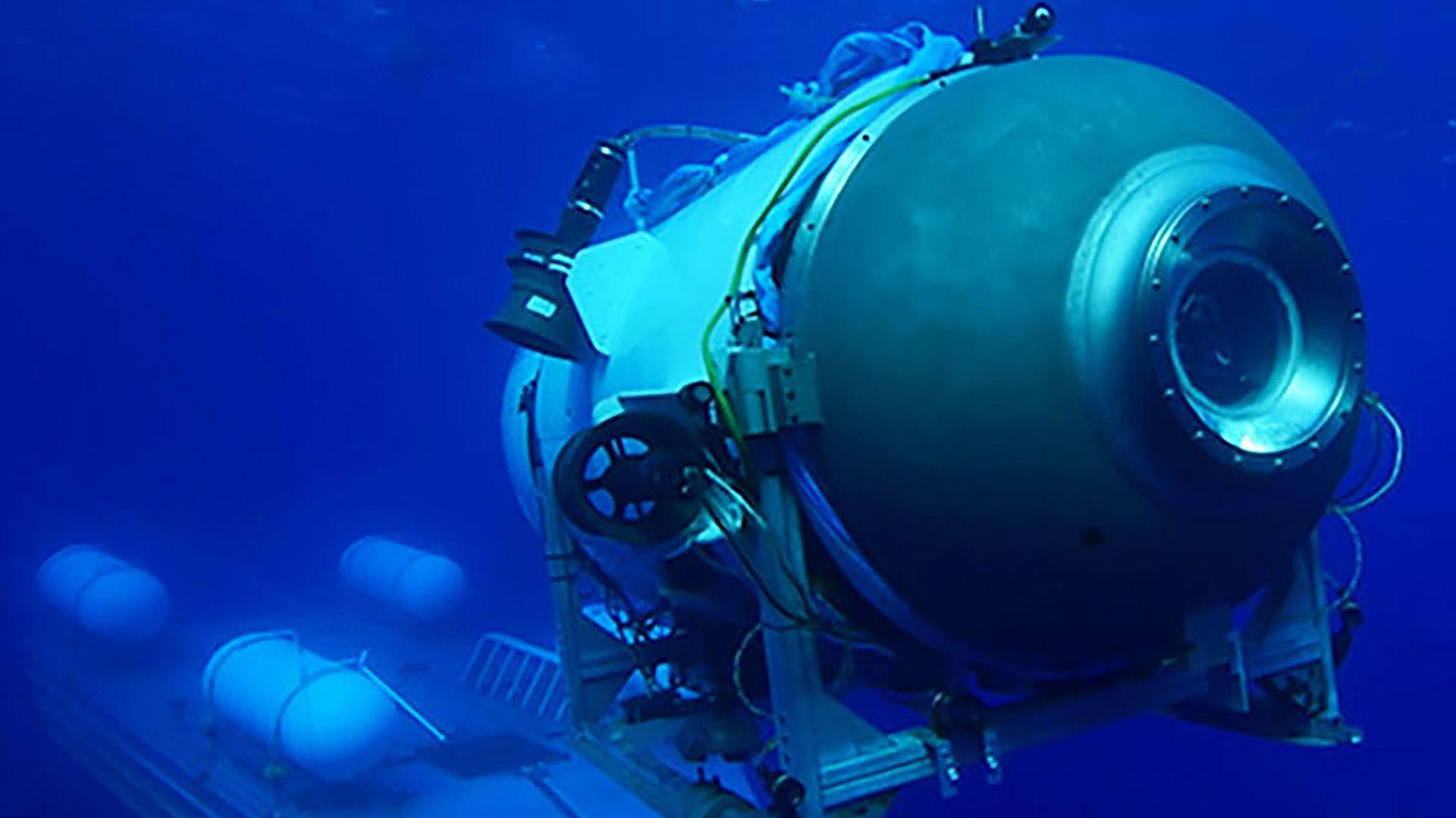 Titan sub pictured on a previous dive