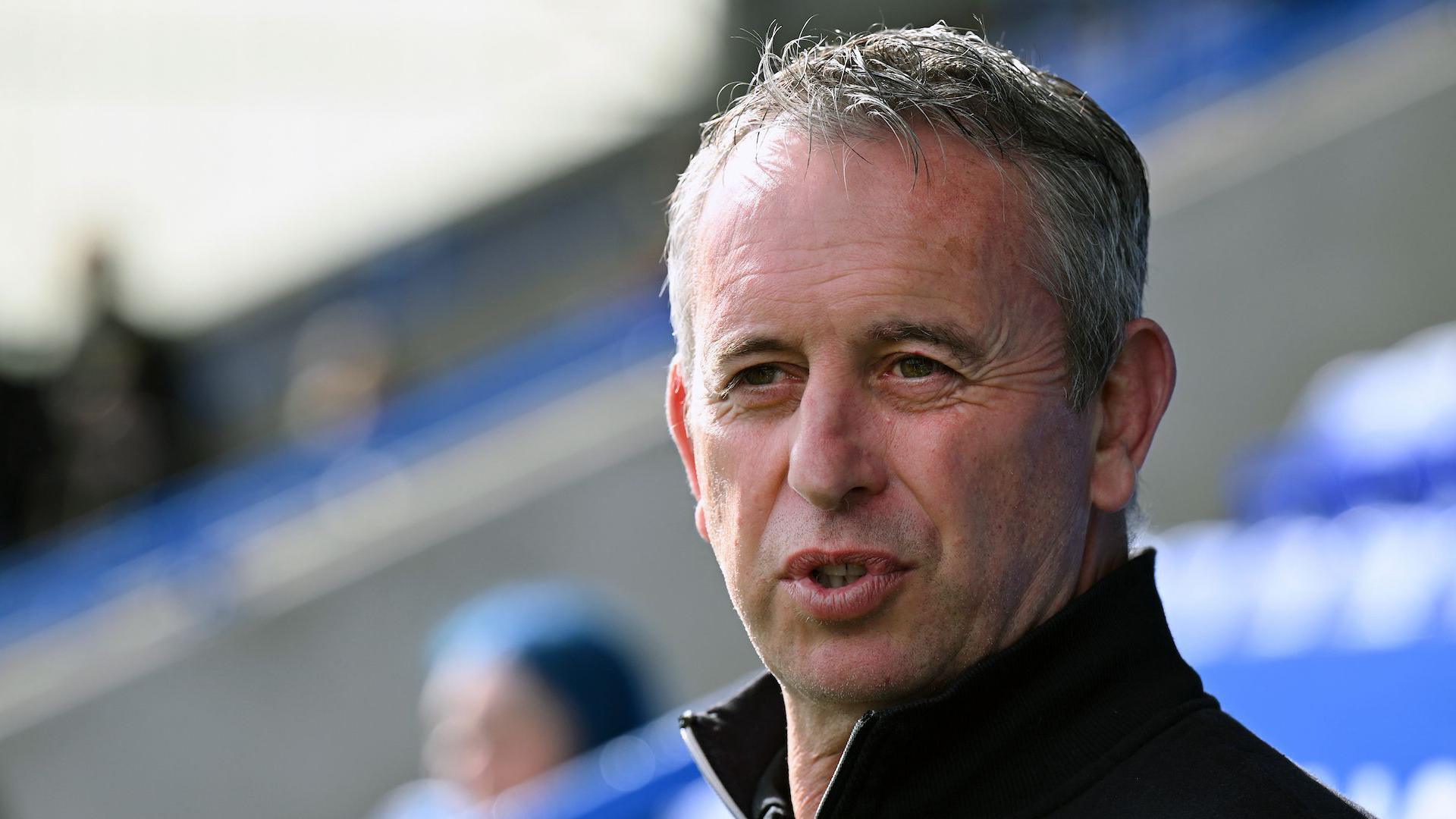 Steve McNamara looks on during a Warrington Wolves game