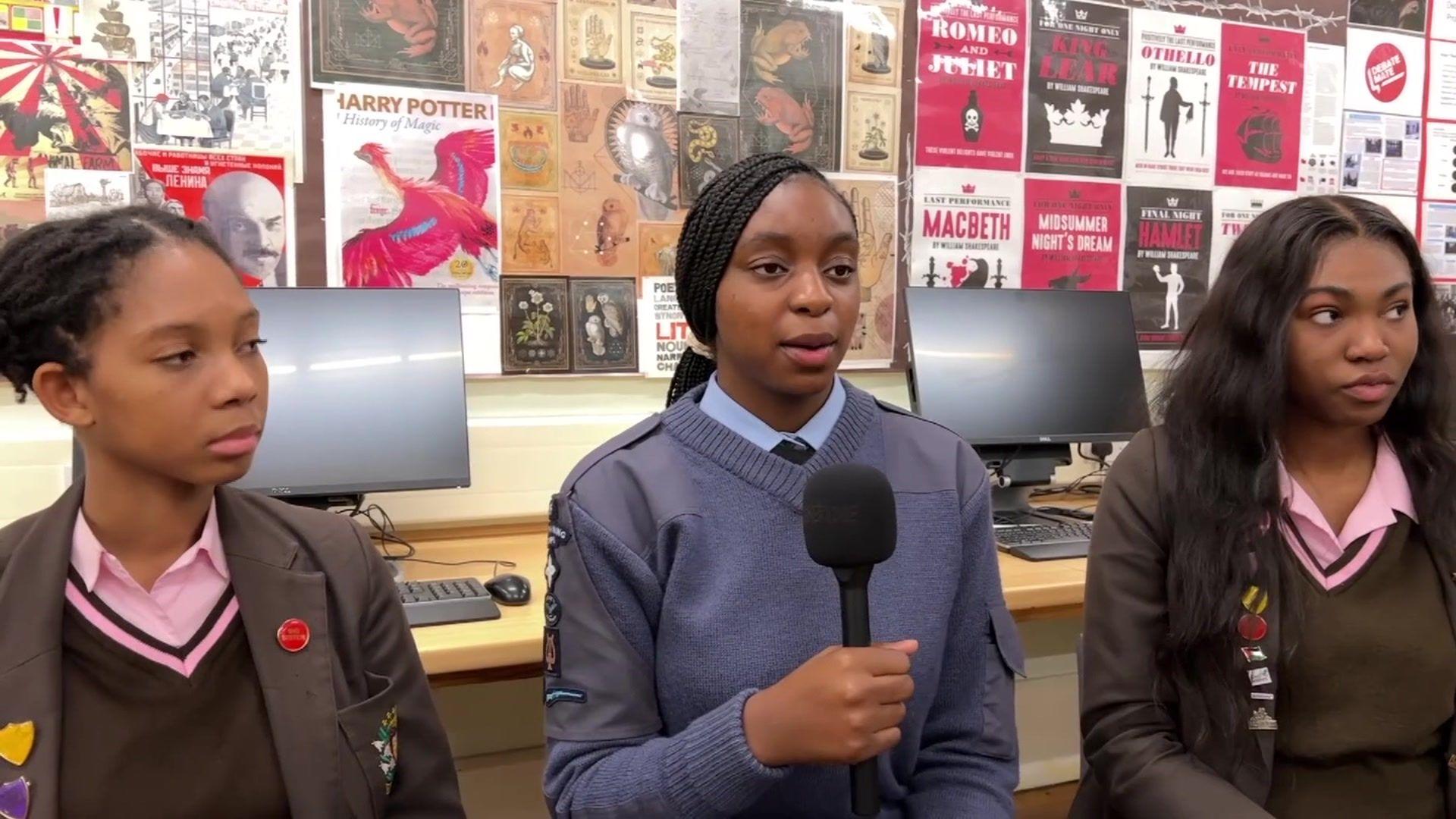 (L-R) Sarah, Chioma and Grace