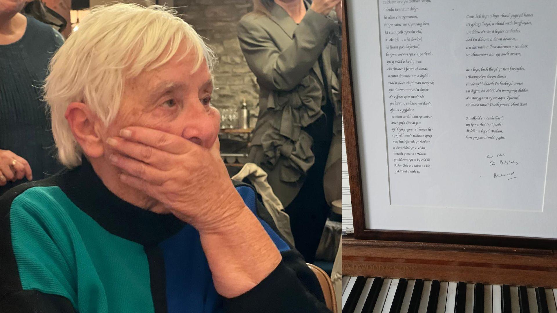 Bethan Bryn a chopi o awdl wedi ei fframio