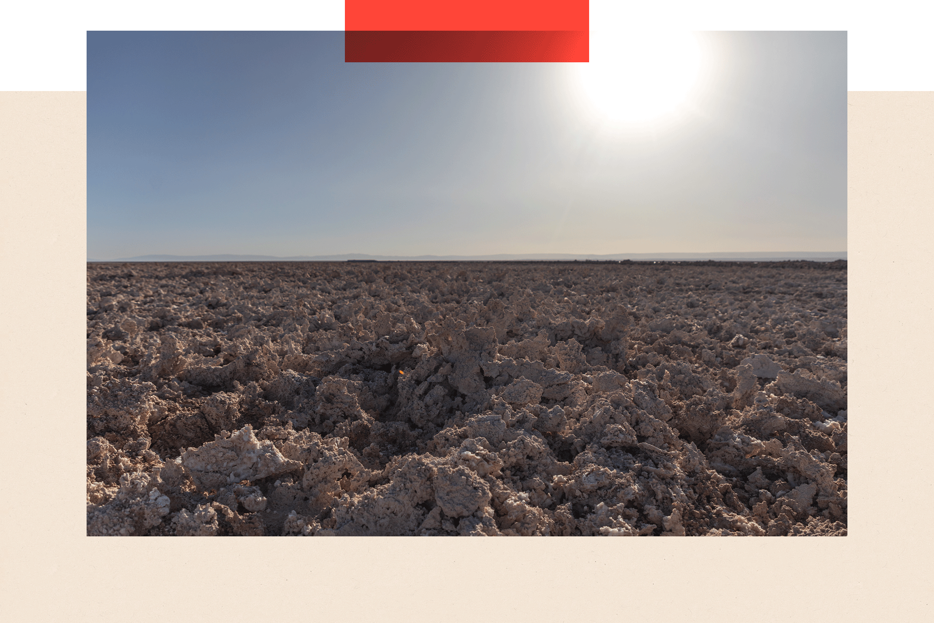 A view of the Salar de Atacama 