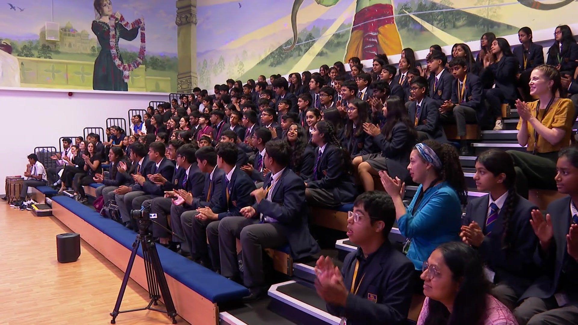 Students in assembly