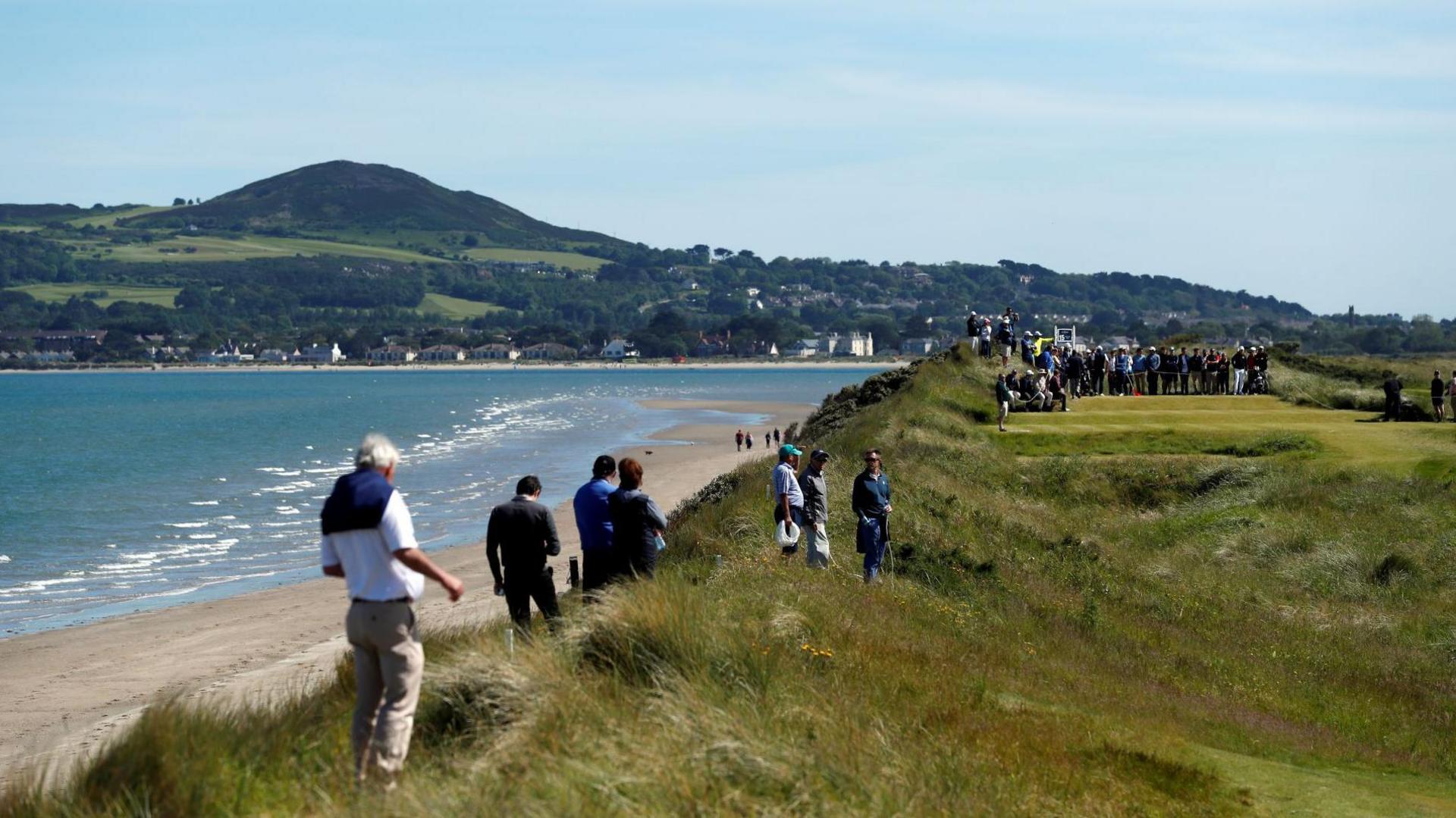 Action from the Men's Amateur Championship at Portmarnock in 2019