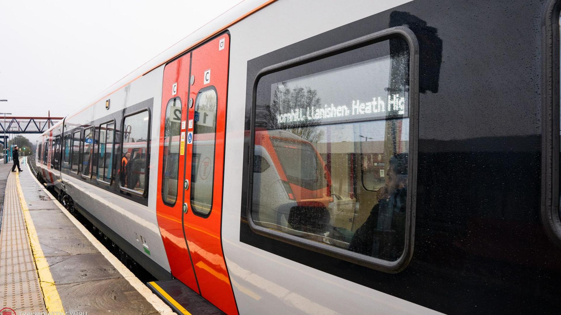 An external view of a new South Wales Metro train