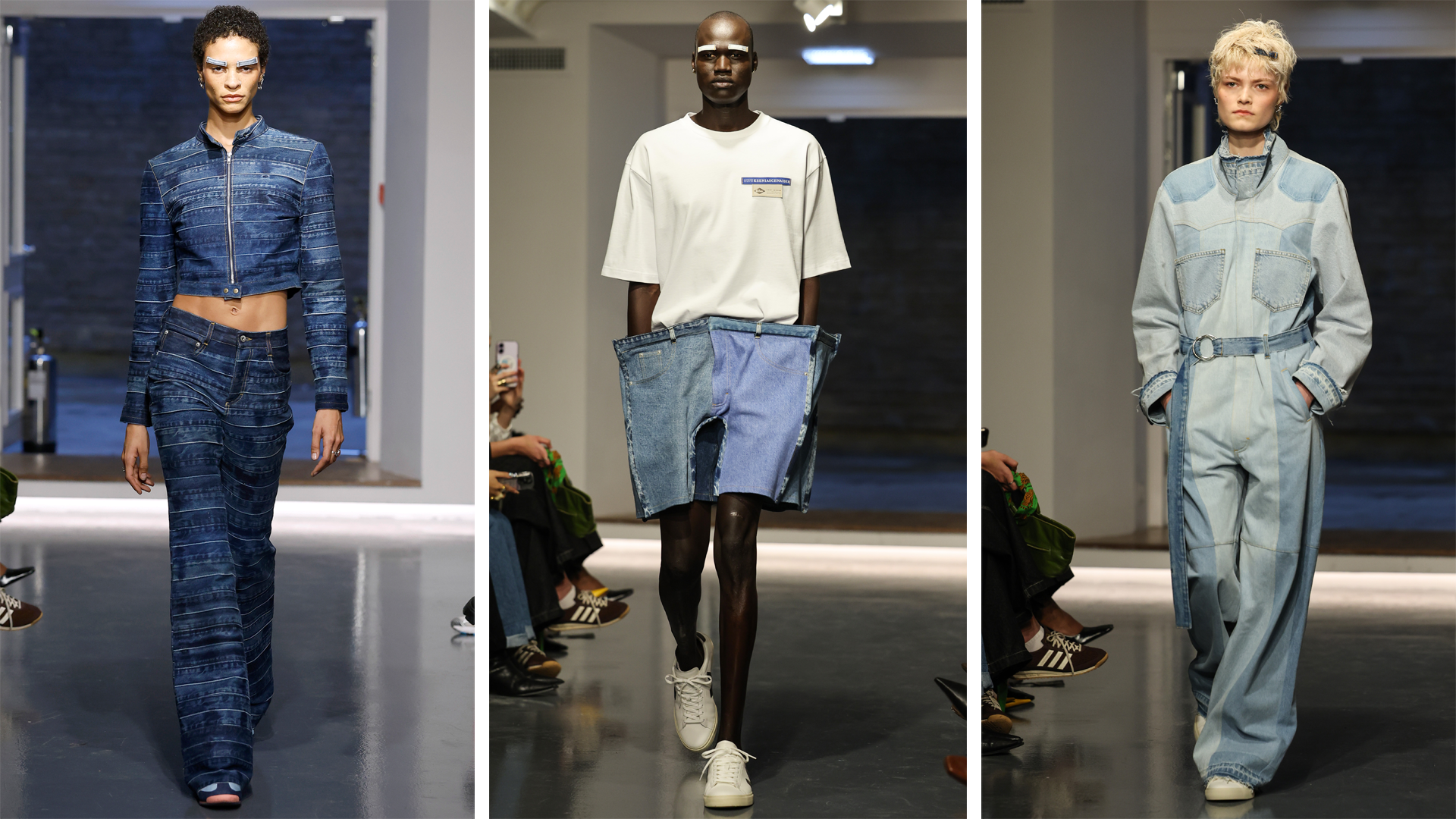 Modelet ecin në pasarelën e sfilatës së modës Kseniaschnaider Ready to Wear Vjeshtë/Dimër 2026-2027 gjatë Javës së Modës në Londër, shkurt 2026, më 19 shkurt 2026 në Londër, Angli.